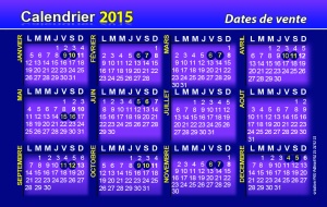 Retrouvez les dates de nos ventes au kilo pour l'année 2015